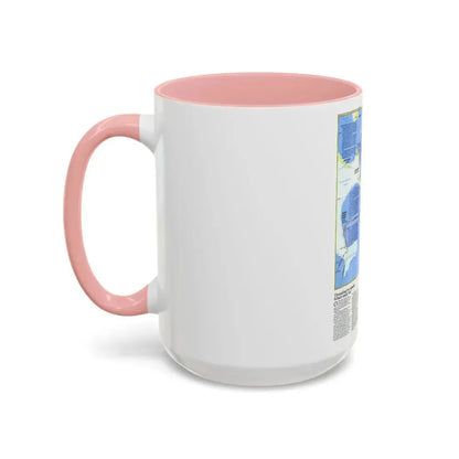Americas - Threading the Island (1986) (Map) Accent Coffee Mug - Go Mug Yourself