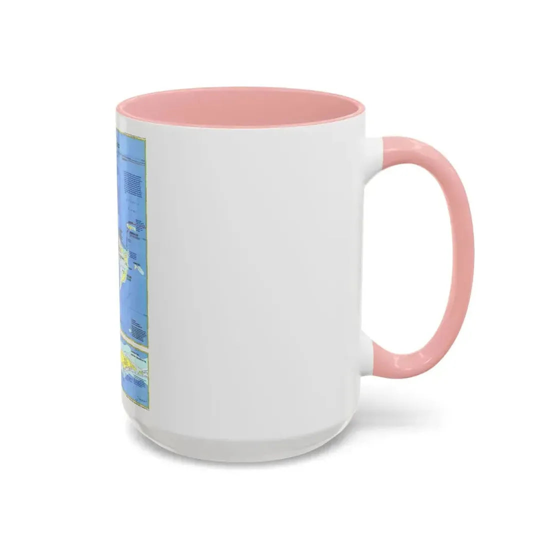 Americas - Threading the Island (1986) (Map) Accent Coffee Mug - Go Mug Yourself