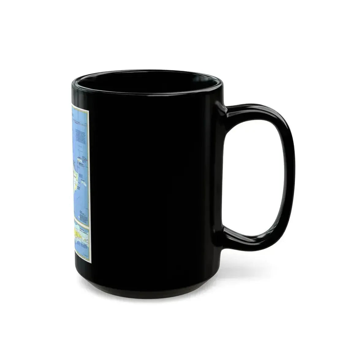Americas - Threading the Island (1986) (Map) Black Coffee Mug - Go Mug Yourself