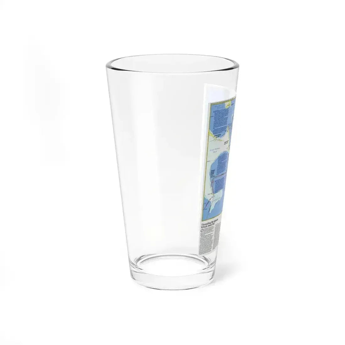 Americas - Threading the Island (1986) (Map) Pint Glass 16oz - Go Mug Yourself