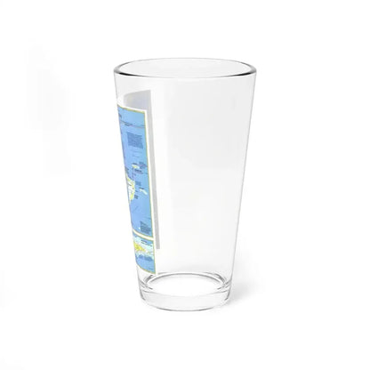 Americas - Threading the Island (1986) (Map) Pint Glass 16oz - Go Mug Yourself