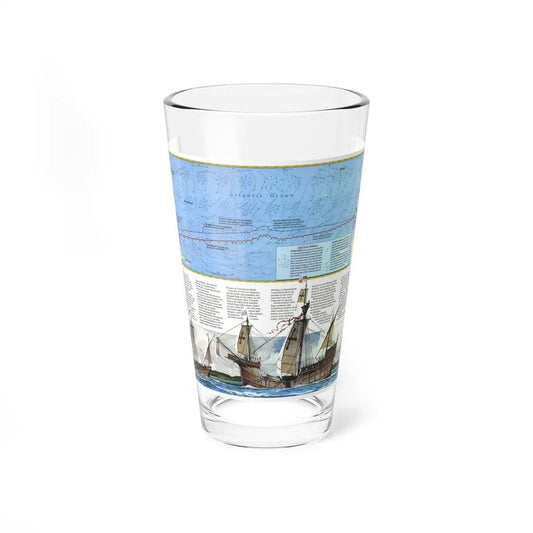 Americas - Where Did Columbus Discover America (1987) (Map) Pint Glass 16oz-16oz-Go Mug Yourself