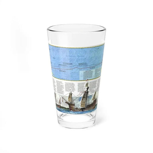 Americas - Where Did Columbus Discover America (1987) (Map) Pint Glass 16oz 16oz - Go Mug Yourself