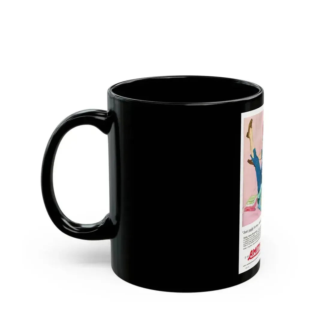 Amity advertisement, Seventeen magazine, May 1958 - Black Coffee Mug - Go Mug Yourself
