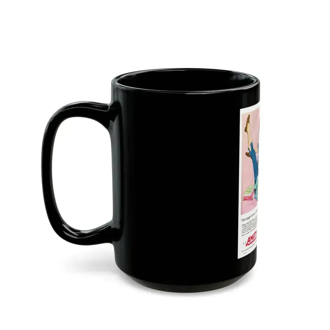 Amity advertisement, Seventeen magazine, May 1958 - Black Coffee Mug - Go Mug Yourself