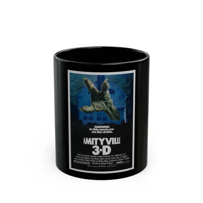 AMITYVILLE 3D 1983 Movie Poster - Black Coffee Mug 11oz - Go Mug Yourself