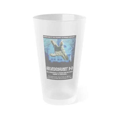 AMITYVILLE 3D (DANISH) 1983 Movie Poster - Frosted Pint Glass 16oz Default Title - Go Mug Yourself