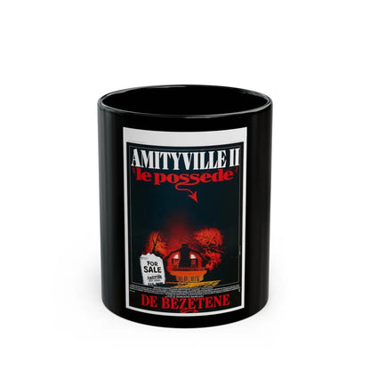 AMITYVILLE II (BELGIAN) 1982 Movie Poster - Black Coffee Mug-11oz-Go Mug Yourself