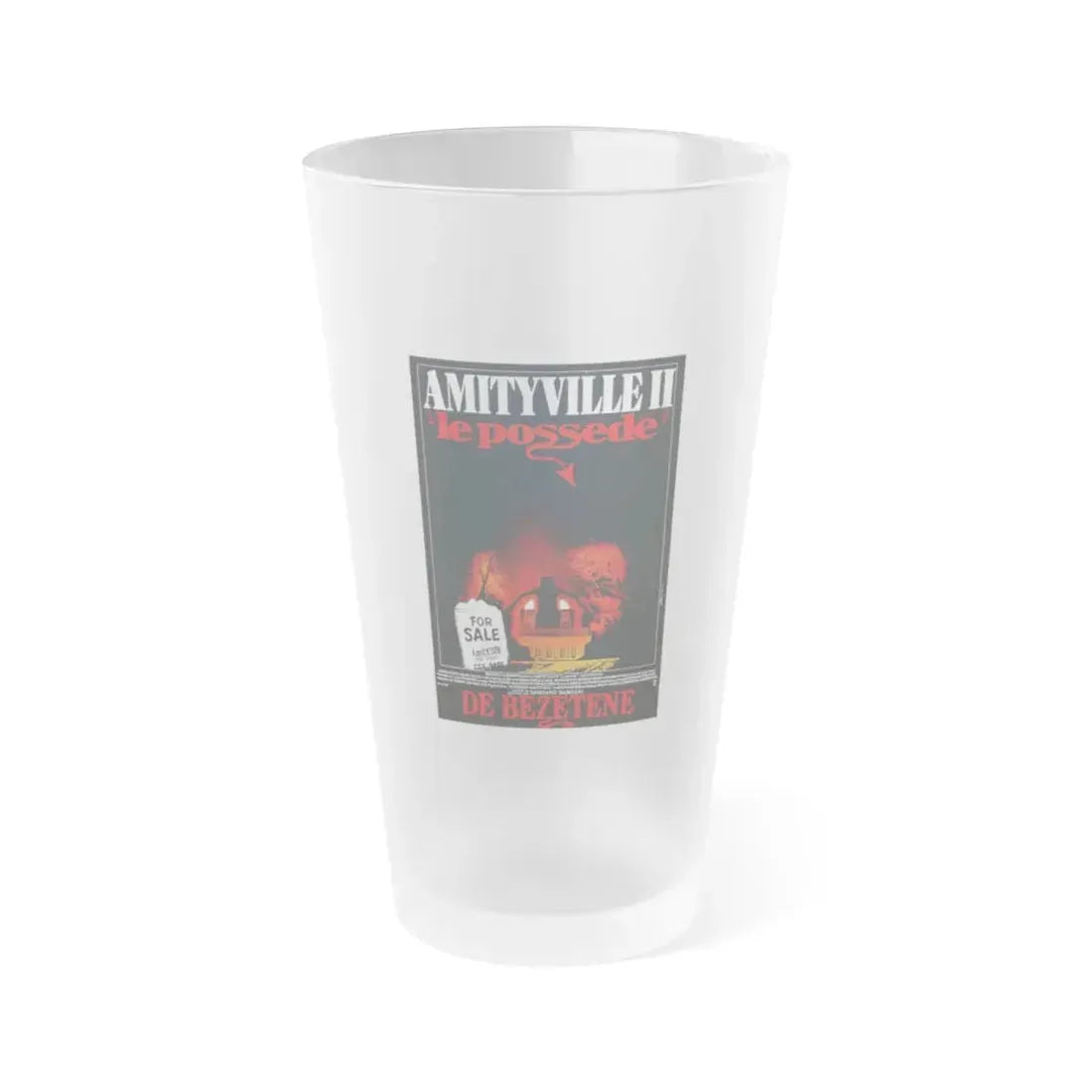 AMITYVILLE II (BELGIAN) 1982 Movie Poster - Frosted Pint Glass 16oz Default Title - Go Mug Yourself