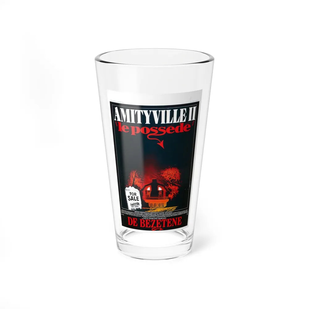 AMITYVILLE II (BELGIAN) 1982 Movie Poster - Pint Glass 16oz-16oz-Go Mug Yourself