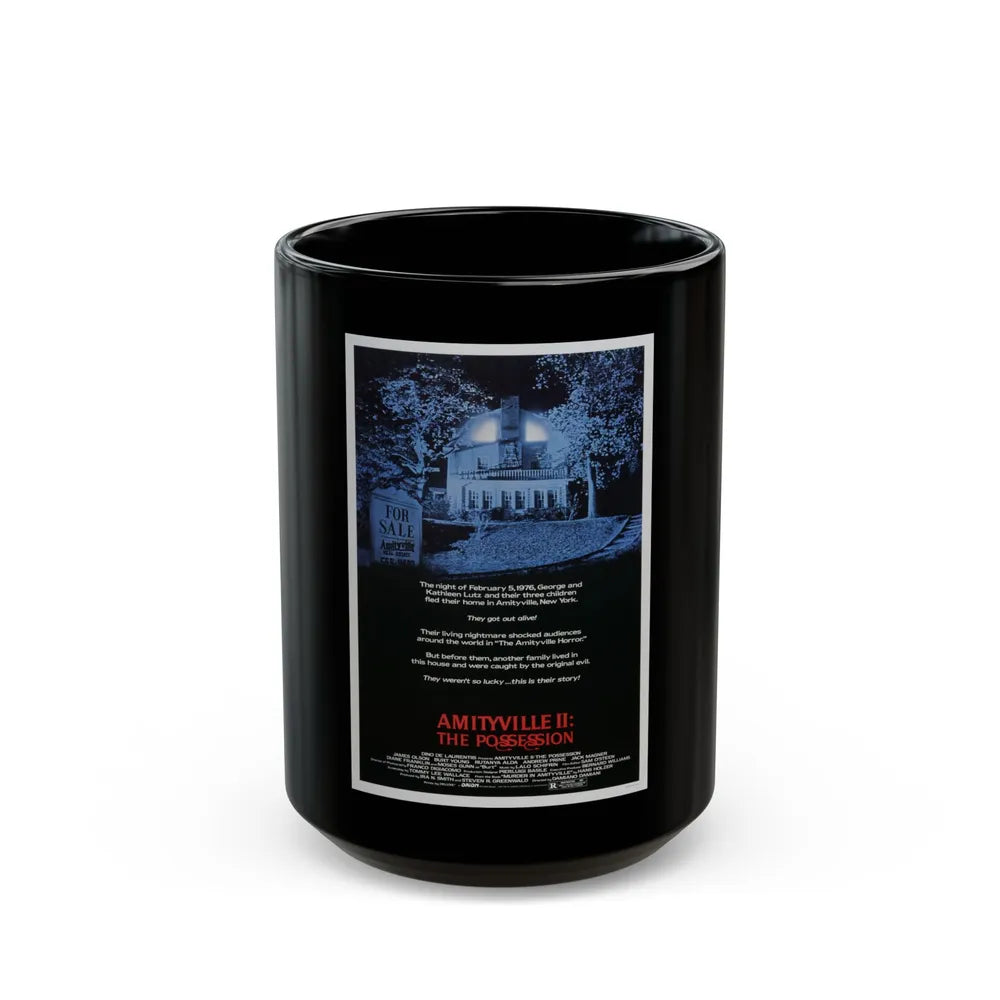 AMITYVILLE II THE POSSESSION 1982 Movie Poster - Black Coffee Mug-15oz-Go Mug Yourself