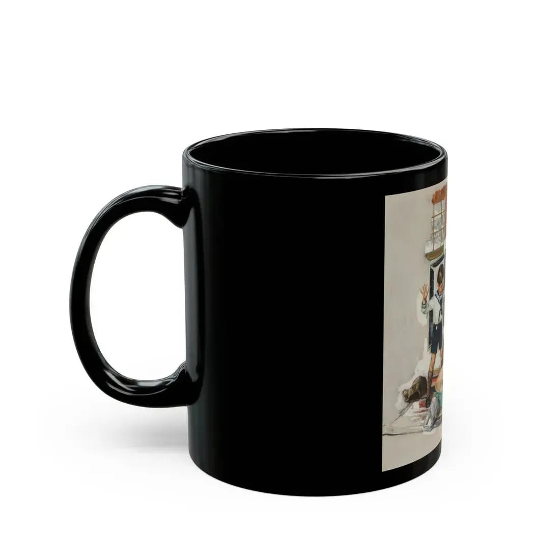 Among the Ice Cubes, General Electric refrigerator advertisement, 1931 - Black Coffee Mug - Go Mug Yourself