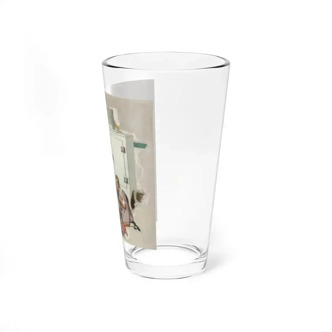 Among the Ice Cubes, General Electric refrigerator advertisement, 1931 (Magazine Illustration) Pint Glass 16oz - Go Mug Yourself