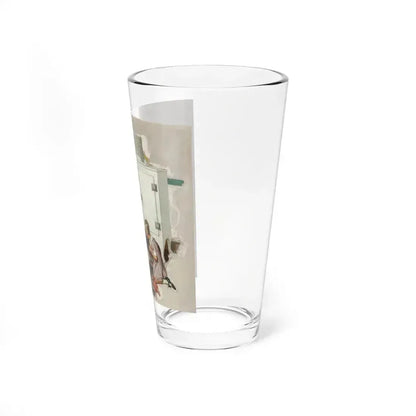 Among the Ice Cubes, General Electric refrigerator advertisement, 1931 (Magazine Illustration) Pint Glass 16oz - Go Mug Yourself