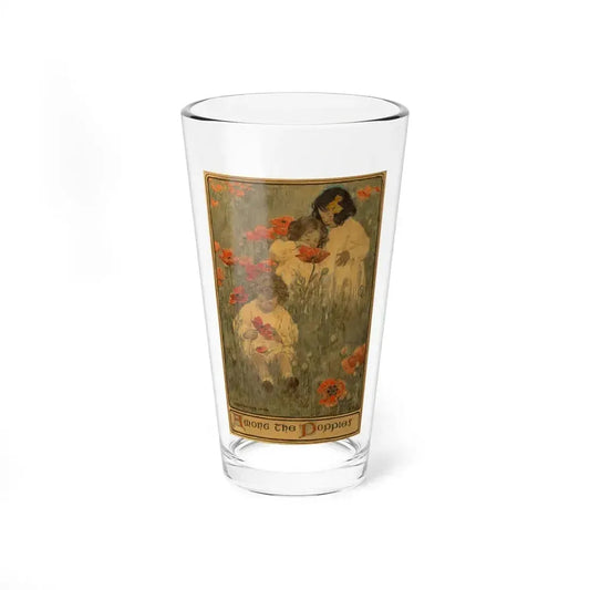 Among the Poppies, The Child in a Garden, Scribner's Magazine illustration, December 1903 (Magazine Illustration) Pint Glass 16oz 16oz - Go Mug Yourself