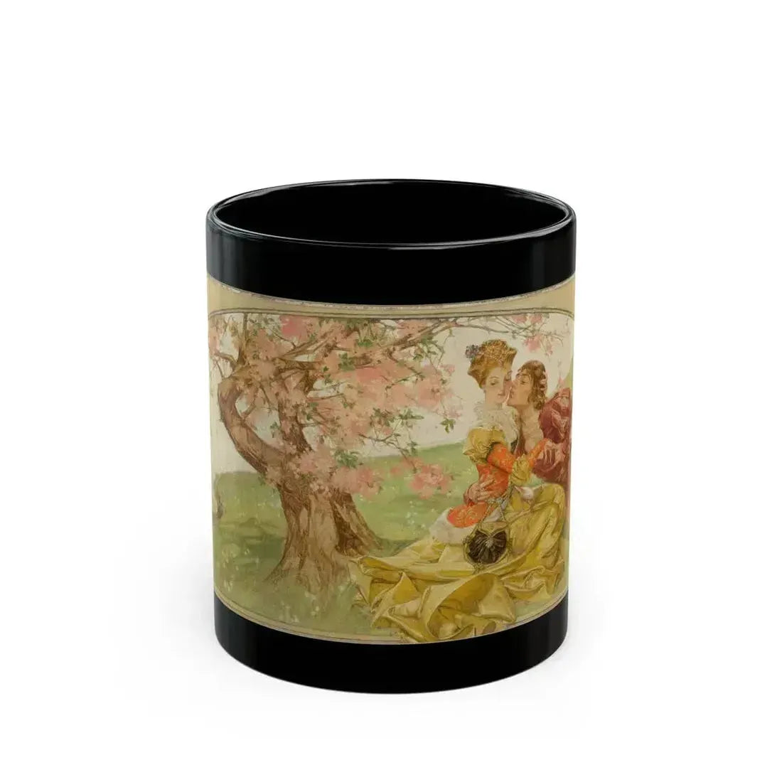 Amorous Young Couple - Black Coffee Mug 11oz - Go Mug Yourself