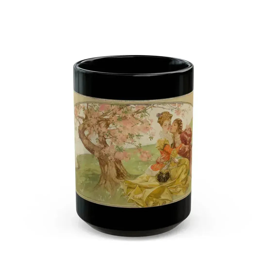 Amorous Young Couple - Black Coffee Mug 15oz - Go Mug Yourself