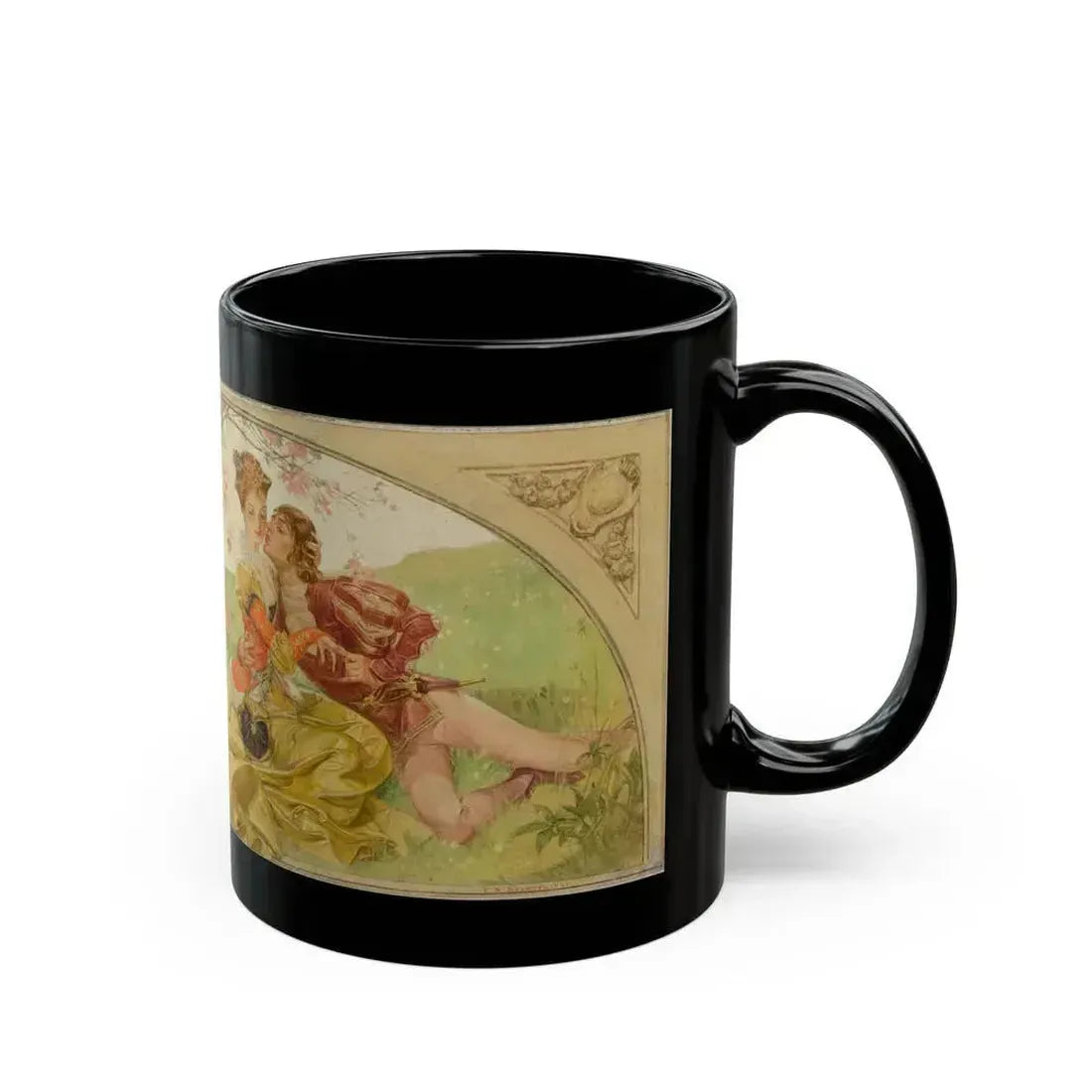 Amorous Young Couple - Black Coffee Mug - Go Mug Yourself