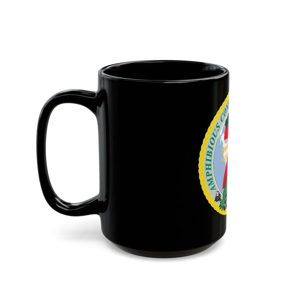 Amphibious Construction Bn 2 SeaBees (U.S. Navy) Black Coffee Mug-Go Mug Yourself