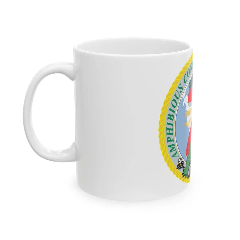 Amphibious Construction Bn 2 SeaBees (U.S. Navy) White Coffee Mug-Go Mug Yourself