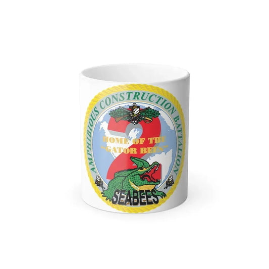 Amphibious Construction Bn 2 SeaBees (U.S. Navy) Color Changing Mug 11oz Default Title 11oz - Go Mug Yourself