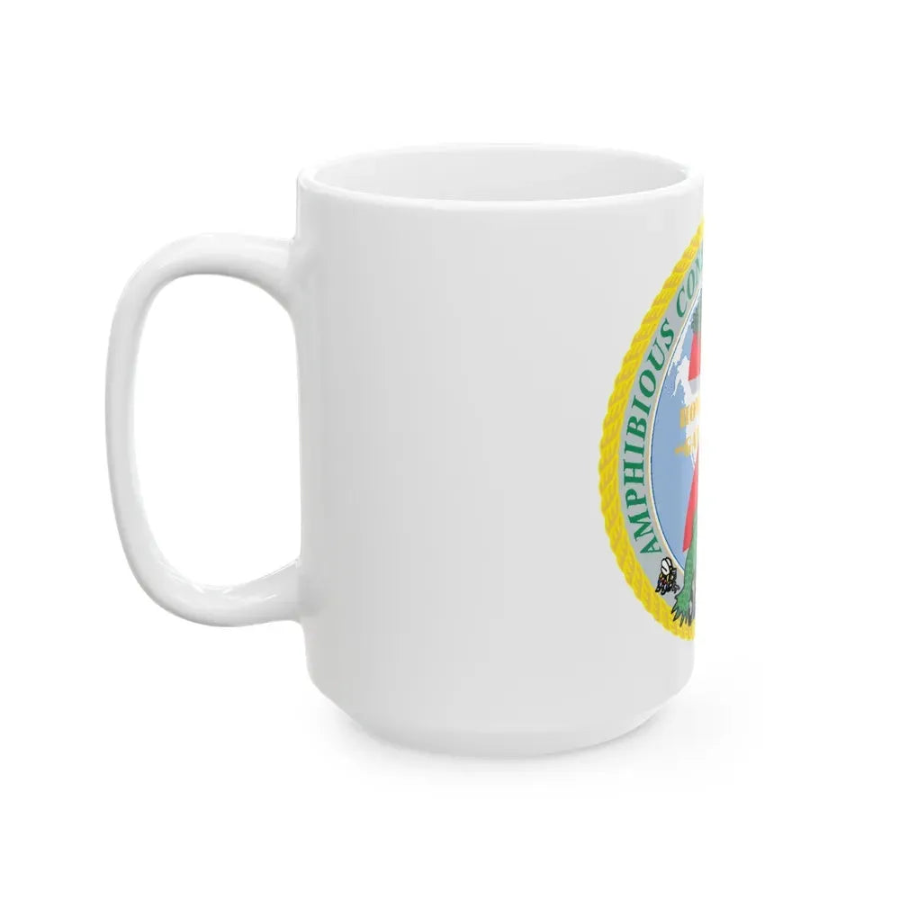 Amphibious Construction Bn 2 SeaBees (U.S. Navy) White Coffee Mug - Go Mug Yourself