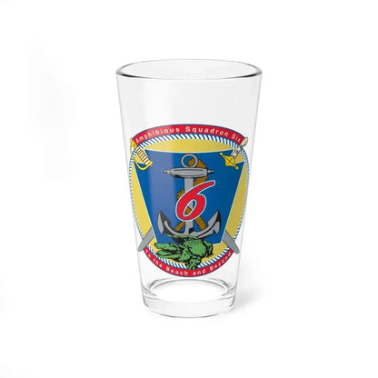Amphibious Sq 6 (U.S. Navy) Pint Glass 16oz 16oz - Go Mug Yourself
