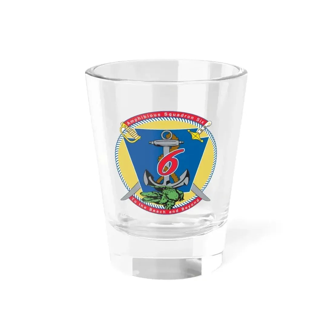 Amphibious Sq 6 (U.S. Navy) Shot Glass 1.5oz 1.5oz - Go Mug Yourself