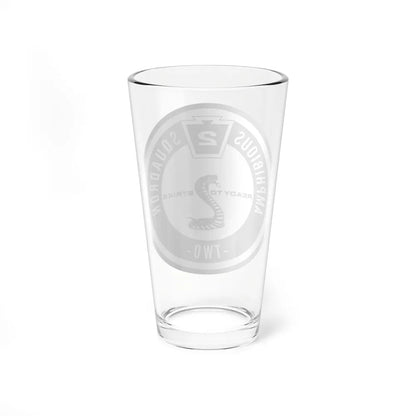 Amphibious Squadron 2 Ready To Strike BW (U.S. Navy) Pint Glass 16oz-Go Mug Yourself