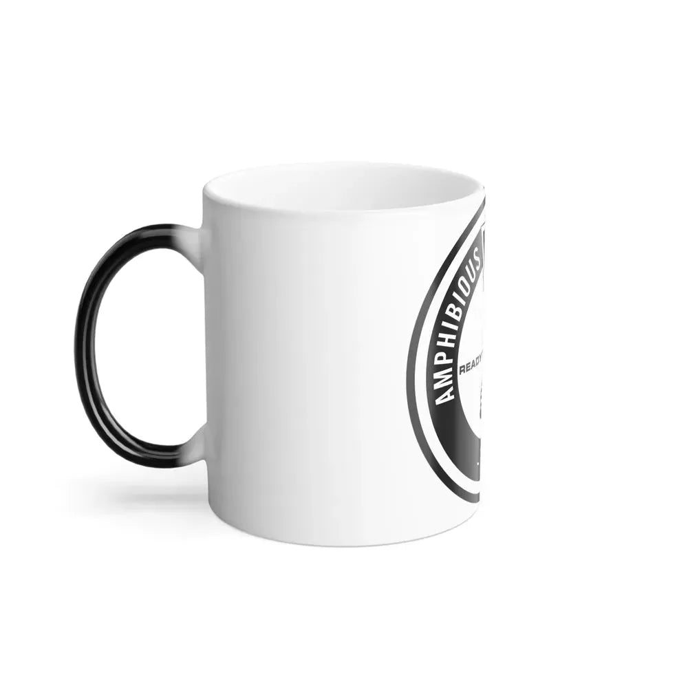 Amphibious Squadron 2 Ready To Strike BW (U.S. Navy) Color Changing Mug 11oz - Go Mug Yourself