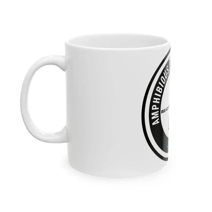 Amphibious Squadron 2 Ready To Strike BW (U.S. Navy) White Coffee Mug - Go Mug Yourself