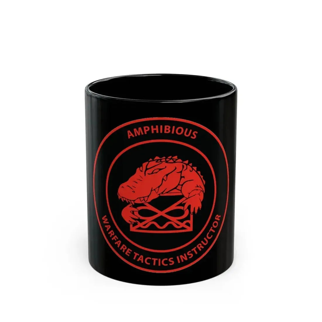 Amphibious Warfare Tactics Instructor AMW WTI (U.S. Navy) Black Coffee Mug 11oz - Go Mug Yourself