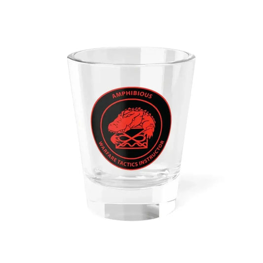 Amphibious Warfare Tactics Instructor AMW WTI (U.S. Navy) Shot Glass 1.5oz 1.5oz - Go Mug Yourself
