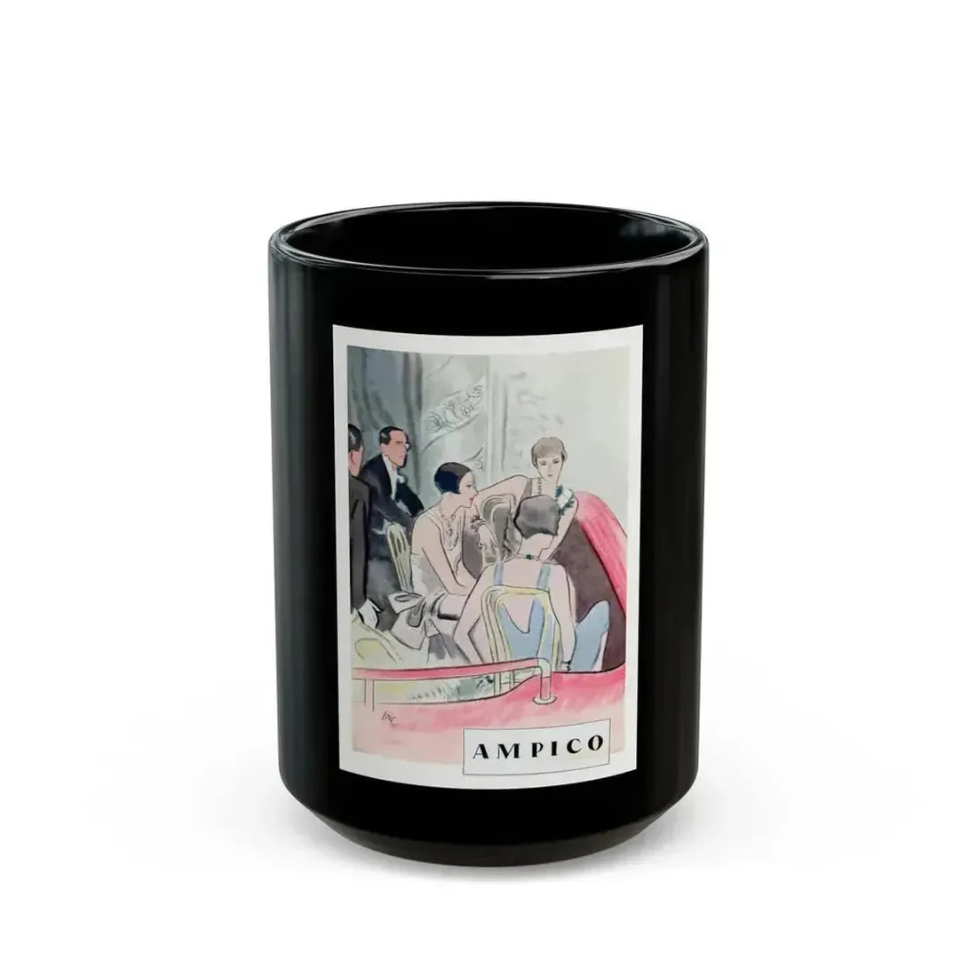 Ampico, 1928 - Black Coffee Mug 15oz - Go Mug Yourself