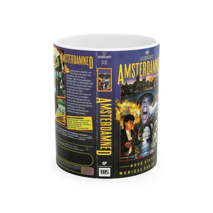AMSTERDAMNED VERSION 1 (VHS COVER) - White Coffee Mug 11oz - Go Mug Yourself