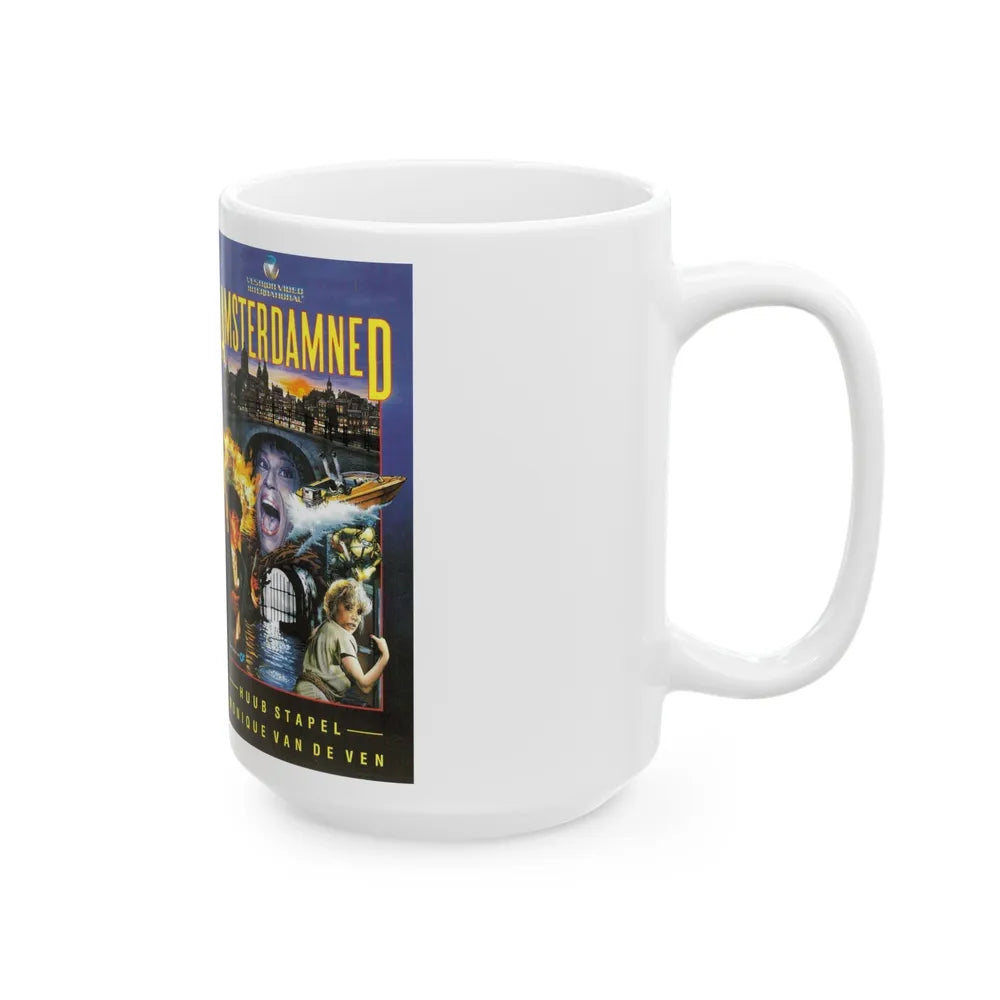 AMSTERDAMNED VERSION 1 (VHS COVER) - White Coffee Mug-Go Mug Yourself