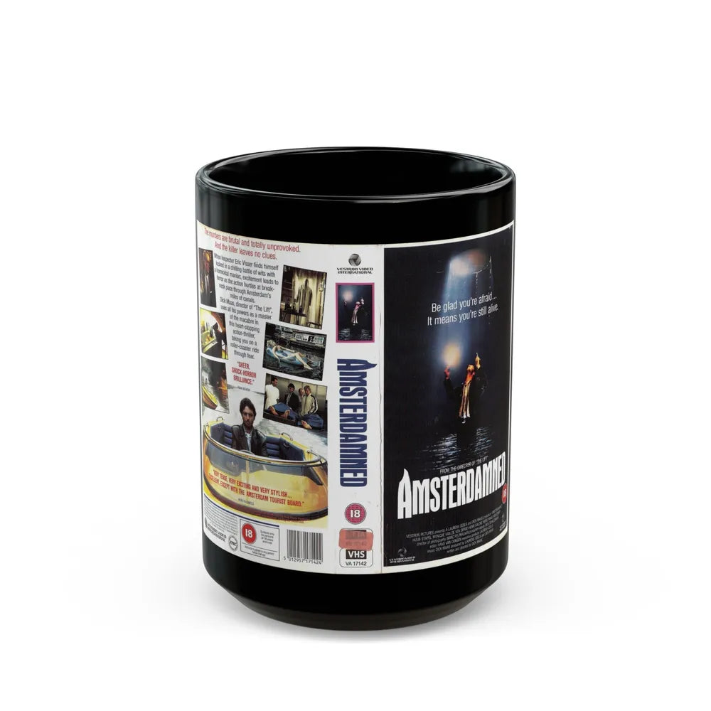 AMSTERDAMNED VERSION 2 (VHS COVER) - Black Coffee Mug-15oz-Go Mug Yourself