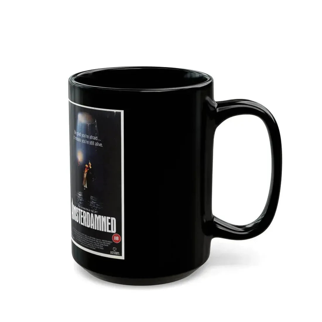 AMSTERDAMNED VERSION 2 (VHS COVER) - Black Coffee Mug - Go Mug Yourself