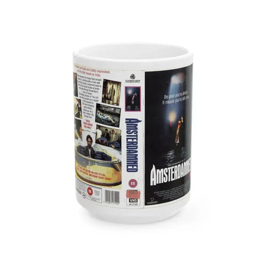AMSTERDAMNED VERSION 2 (VHS COVER) - White Coffee Mug 15oz - Go Mug Yourself