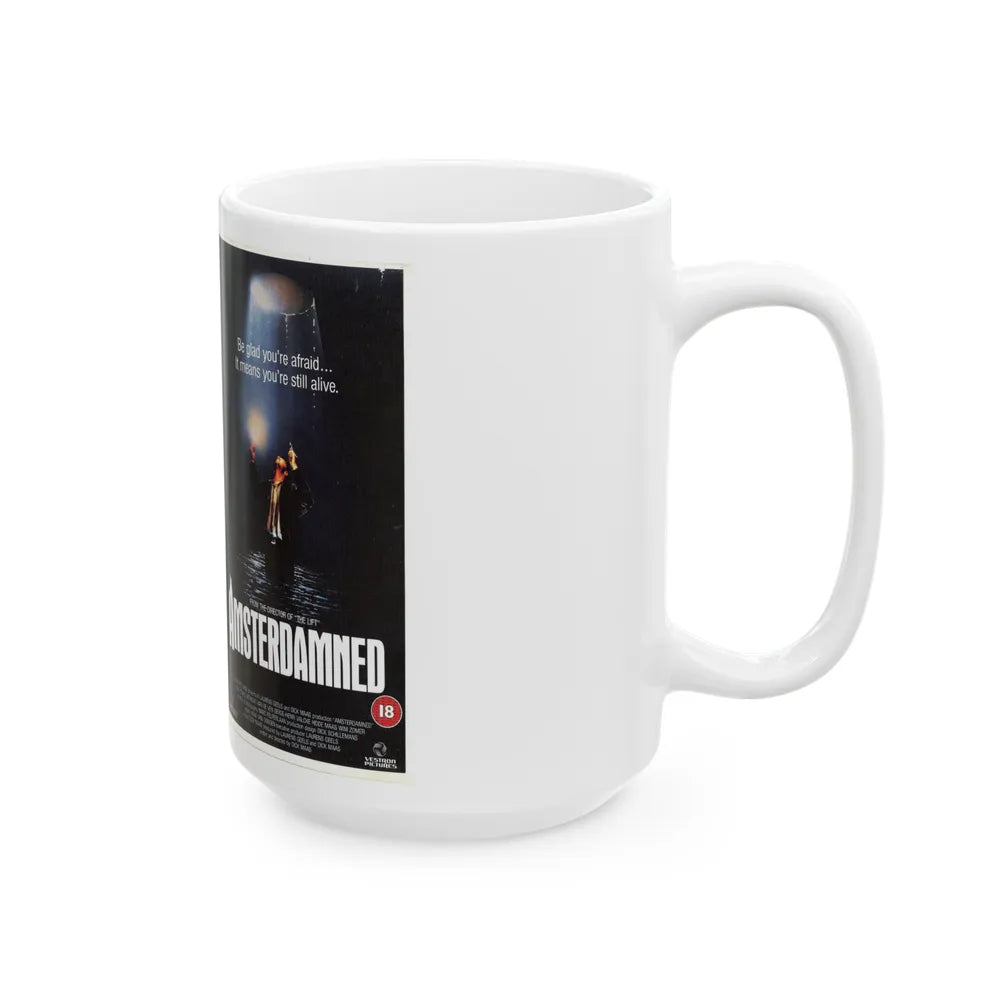 AMSTERDAMNED VERSION 2 (VHS COVER) - White Coffee Mug-Go Mug Yourself