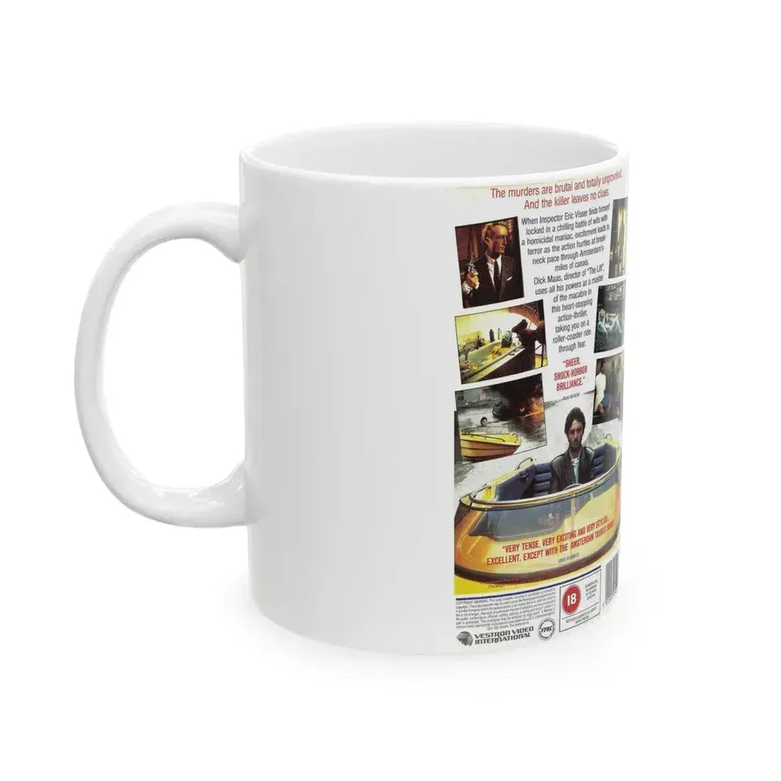 AMSTERDAMNED VERSION 2 (VHS COVER) - White Coffee Mug - Go Mug Yourself