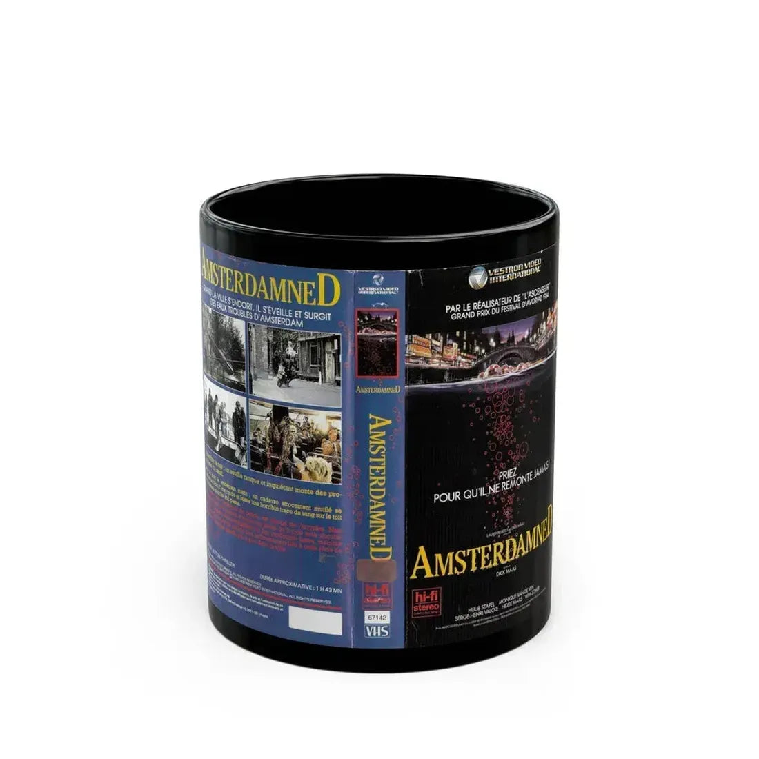 AMSTERDAMNED VERSION 3 (VHS COVER) - Black Coffee Mug 11oz - Go Mug Yourself