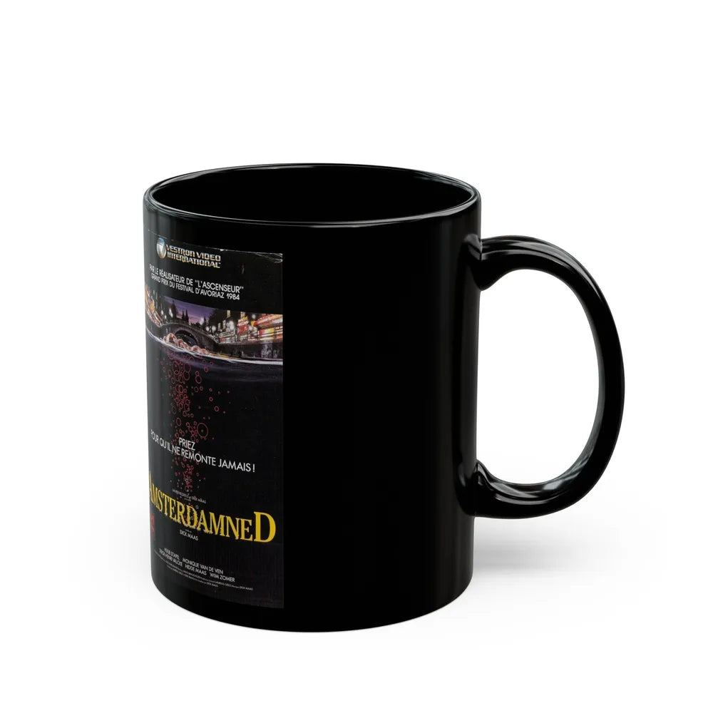 AMSTERDAMNED VERSION 3 (VHS COVER) - Black Coffee Mug-Go Mug Yourself