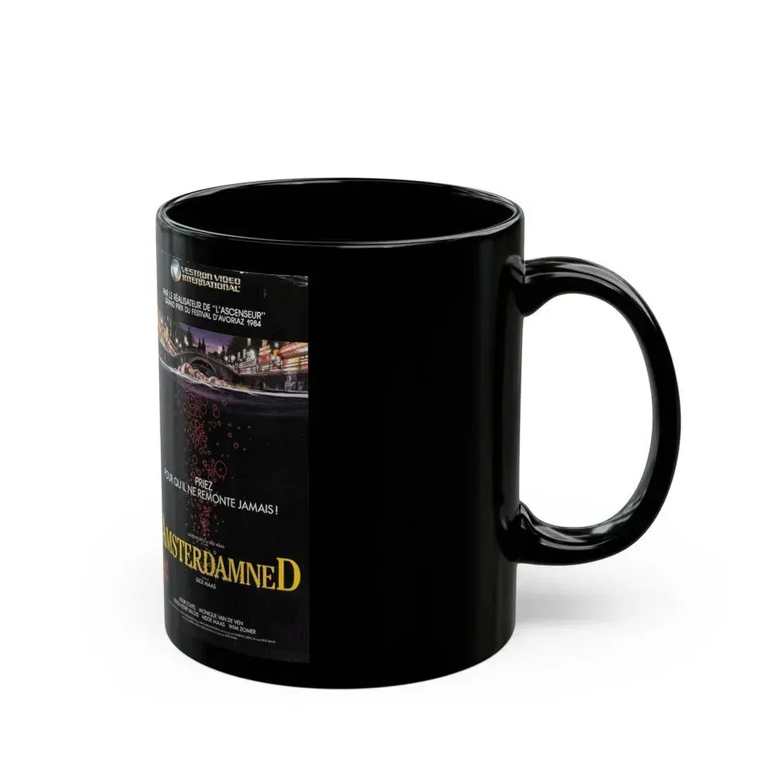 AMSTERDAMNED VERSION 3 (VHS COVER) - Black Coffee Mug - Go Mug Yourself