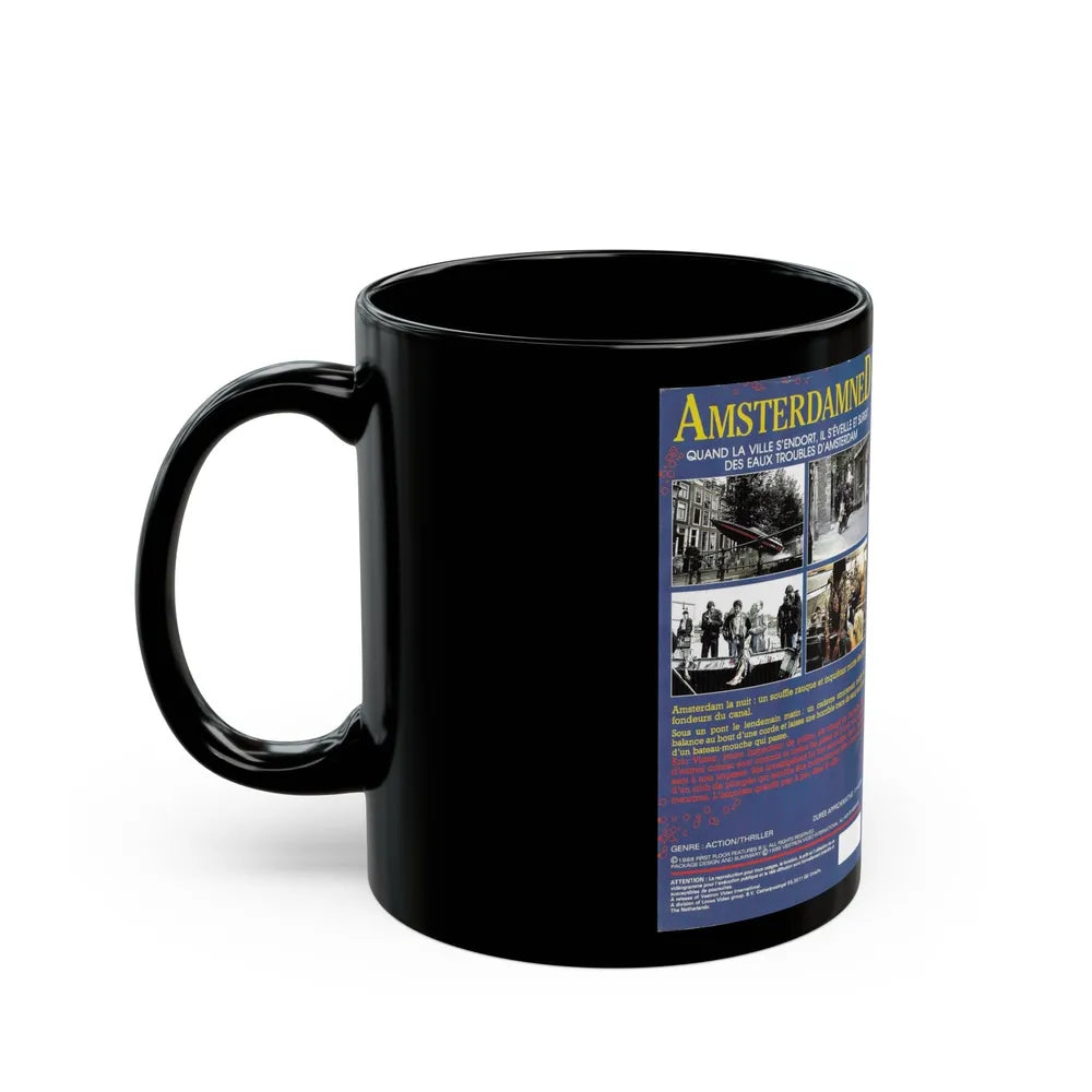 AMSTERDAMNED VERSION 3 (VHS COVER) - Black Coffee Mug-Go Mug Yourself