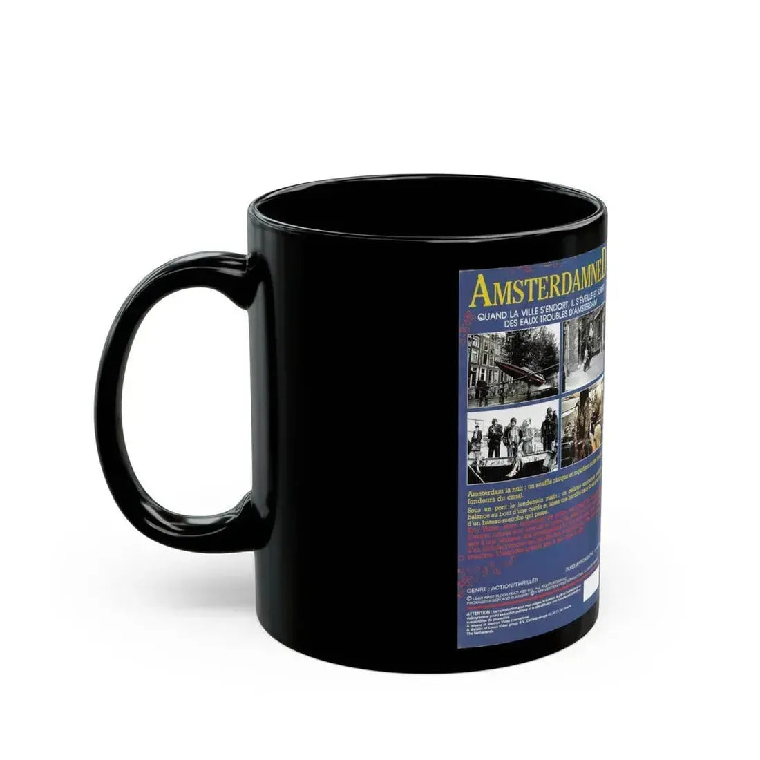 AMSTERDAMNED VERSION 3 (VHS COVER) - Black Coffee Mug - Go Mug Yourself