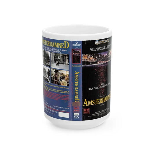 AMSTERDAMNED VERSION 3 (VHS COVER) - White Coffee Mug-15oz-Go Mug Yourself