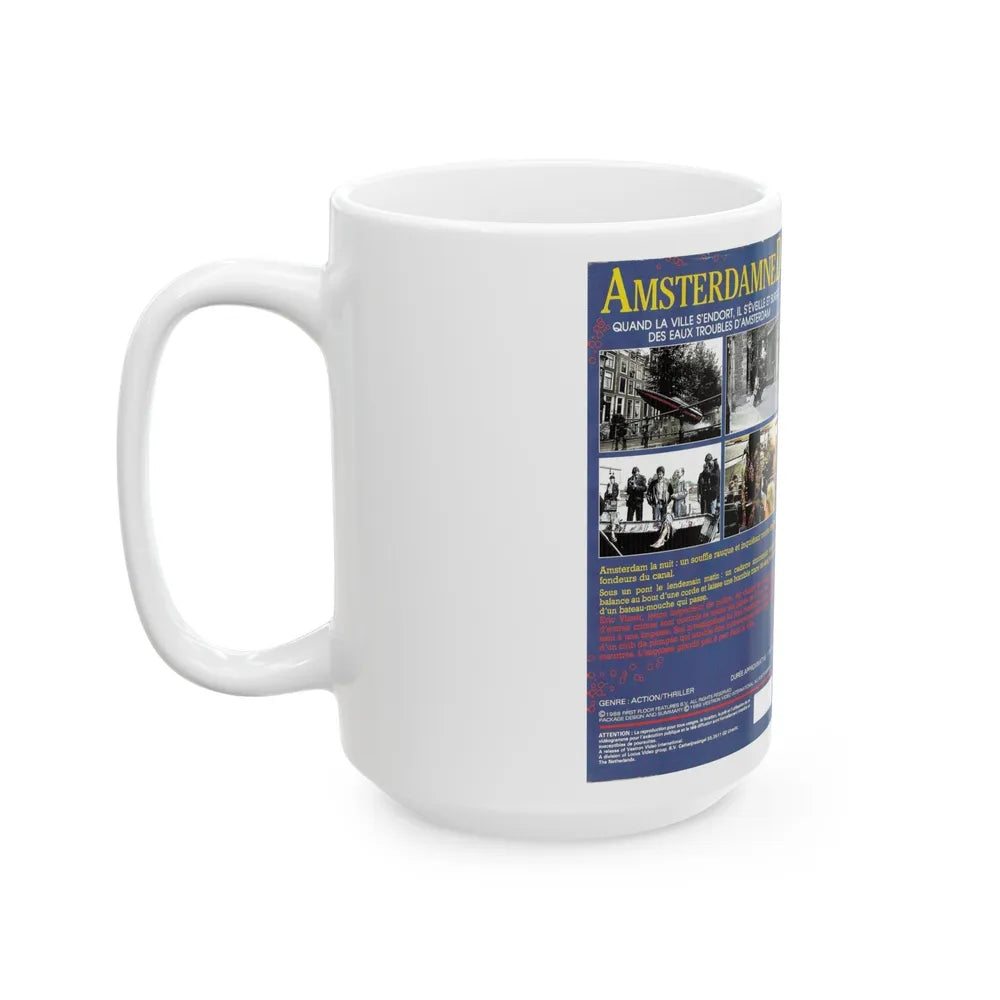 AMSTERDAMNED VERSION 3 (VHS COVER) - White Coffee Mug-Go Mug Yourself