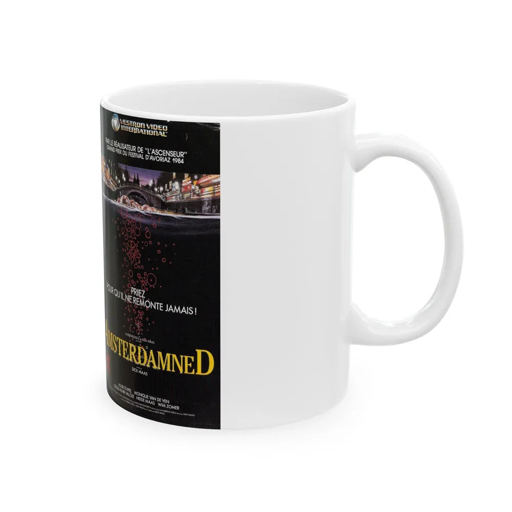 AMSTERDAMNED VERSION 3 (VHS COVER) - White Coffee Mug-Go Mug Yourself