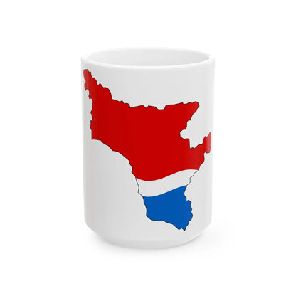 Amur-obl-geo-stub (Russia) White Coffee Mug 15oz - Go Mug Yourself